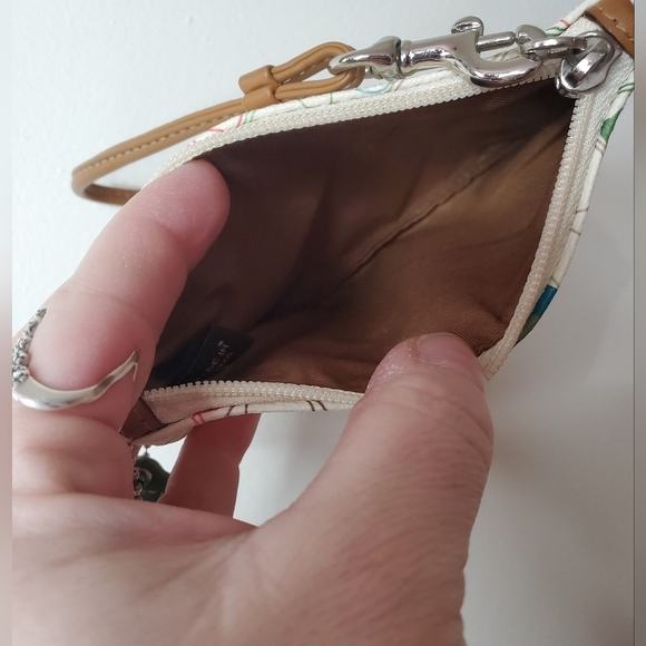 COACH Chelsea Multi-Colored C's Leather Wristlet Wallet Coin Pouch - Picture 7 of 15